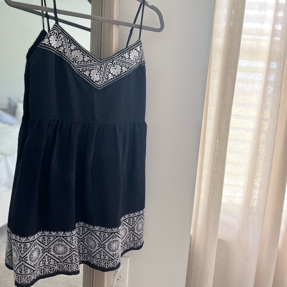Boho Floral Embroidered Summer Dress